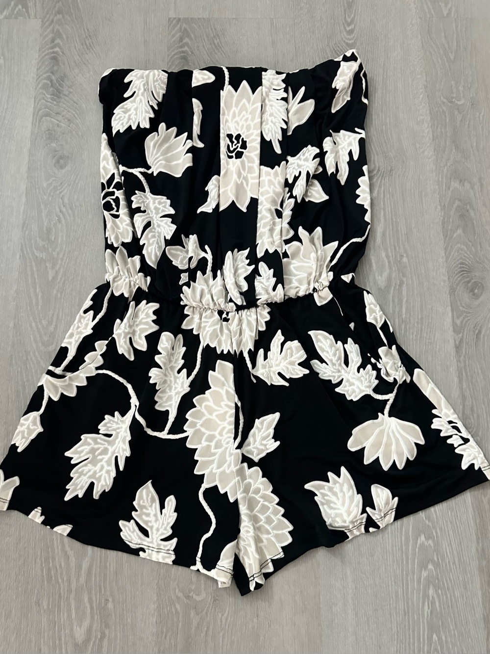 ariella Strapless Floral Romper